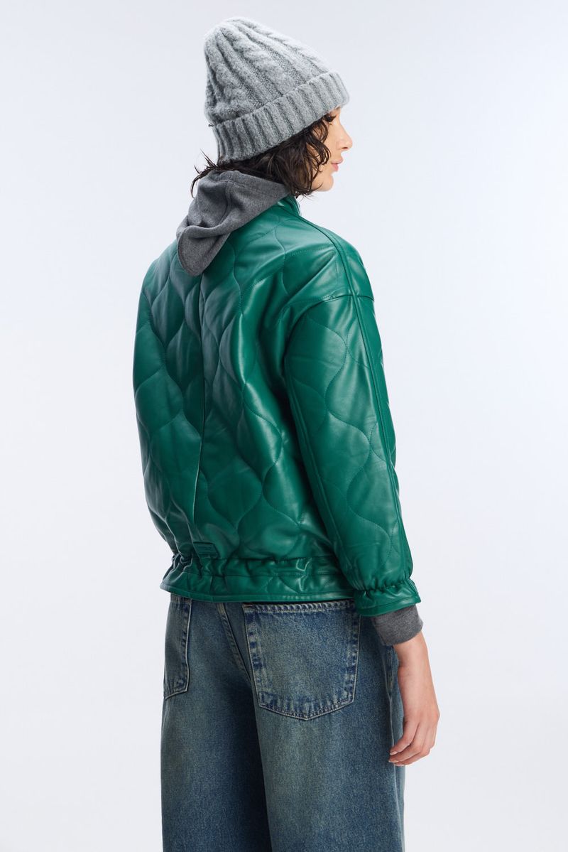 BOMBER  EFECTO CUERO HELL