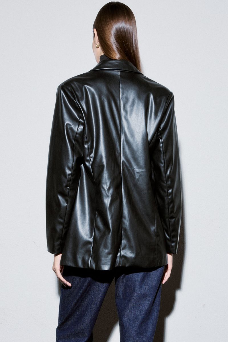 BLAZER VEGAN LEATHER LONDON
