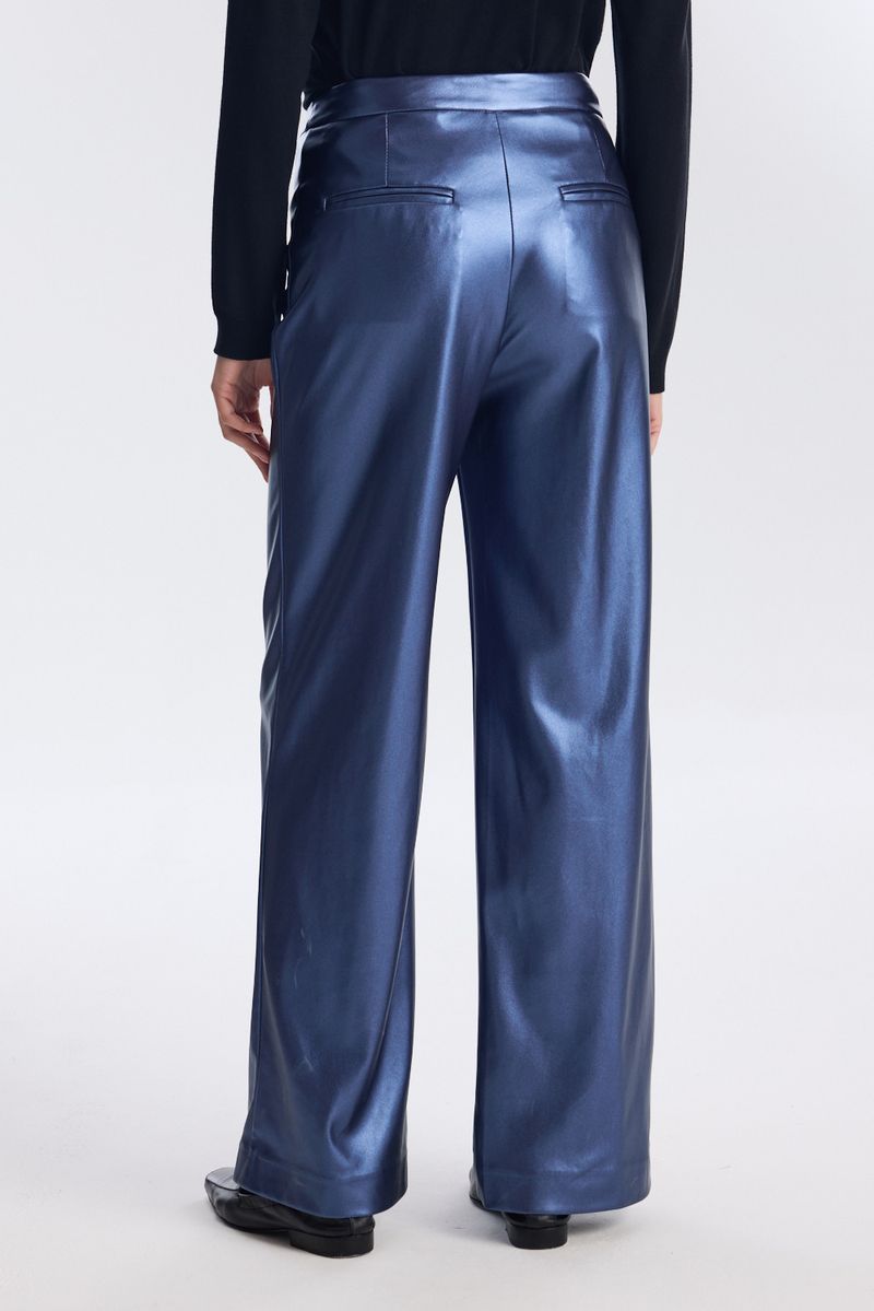 PANTALON VEGAN LEATHER METALIZADO IDOL