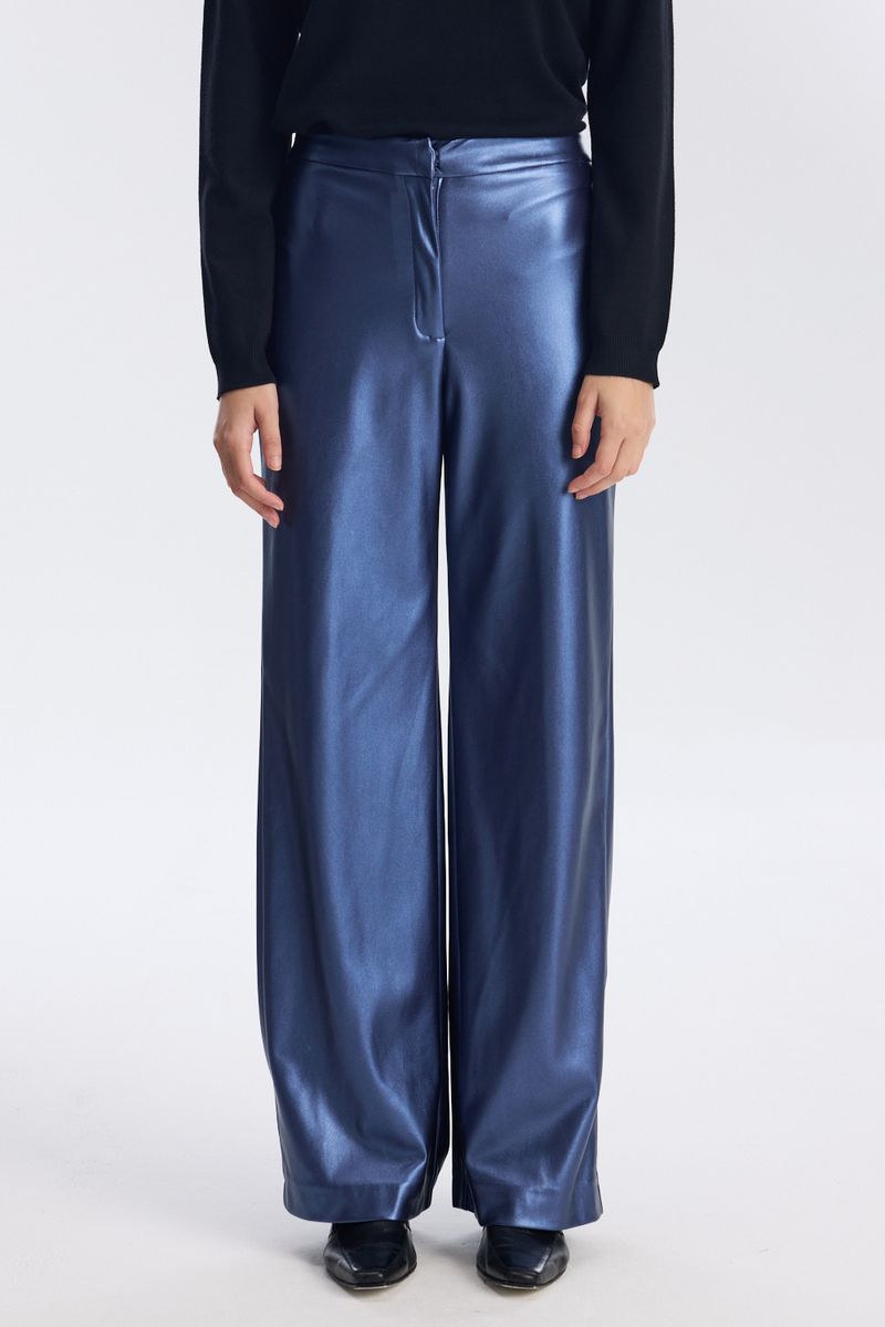 PANTALON VEGAN LEATHER METALIZADO IDOL