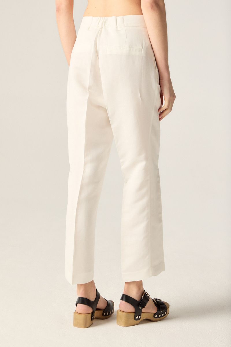 PANTALON  LINO CROPPED RELAX BOWIE