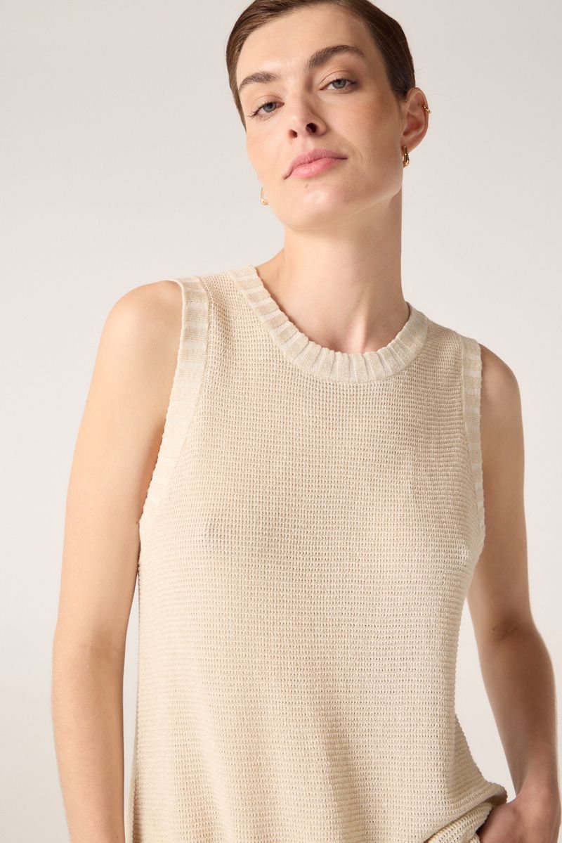 CHALECO KNITTED LONG DOHA