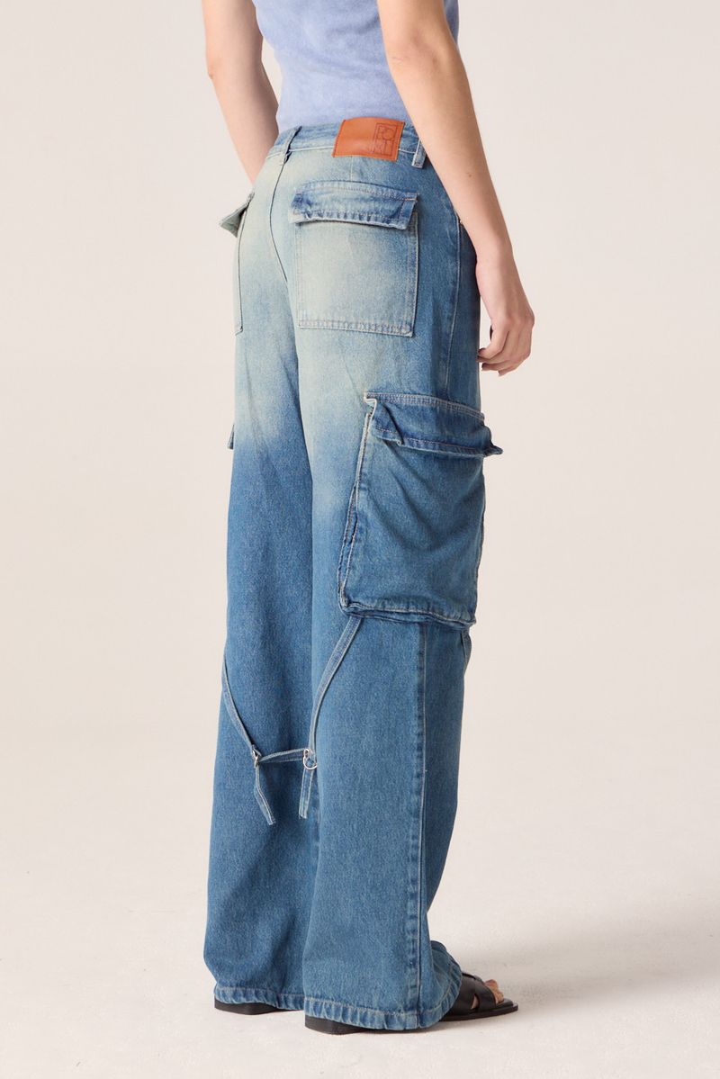 JEAN STRAIGHT CARGO STRIPES