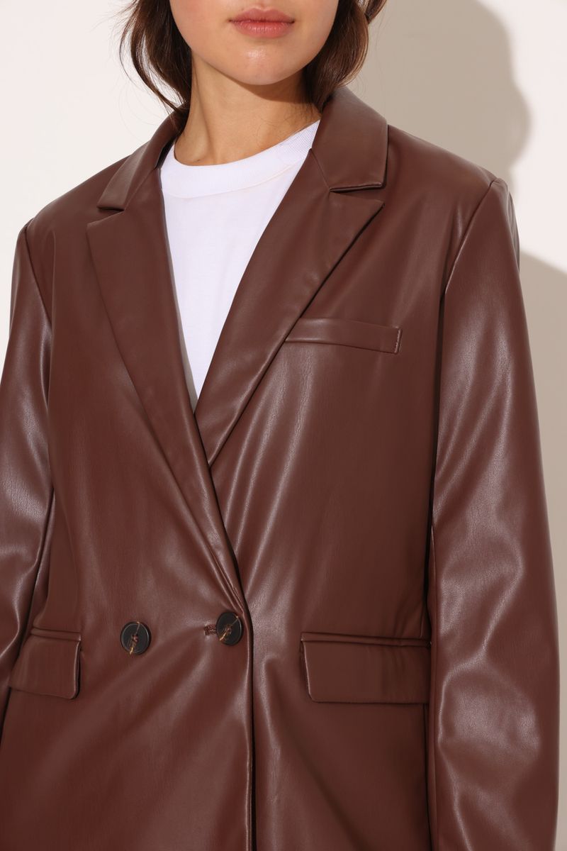 BLAZER VEGAN LEATHER LONDON