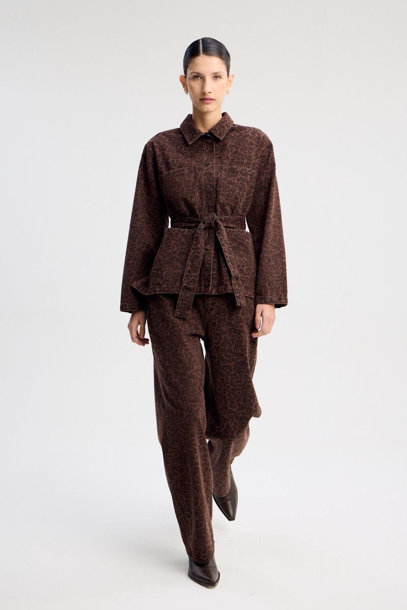 CAMISA OVER ANIMAL PRINT