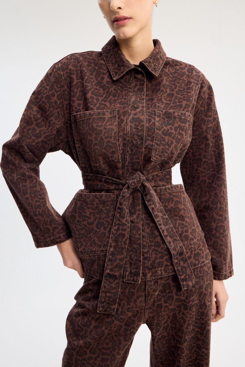 CAMISA OVER ANIMAL PRINT