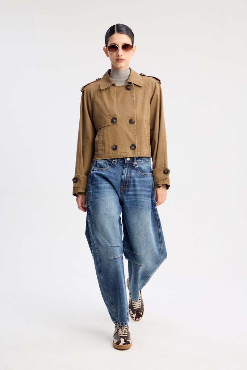 TRENCH CROP VINTAGE
