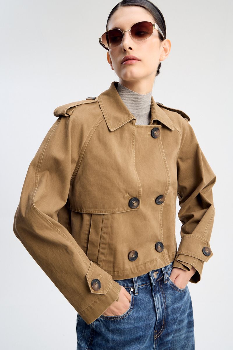 TRENCH CROP VINTAGE