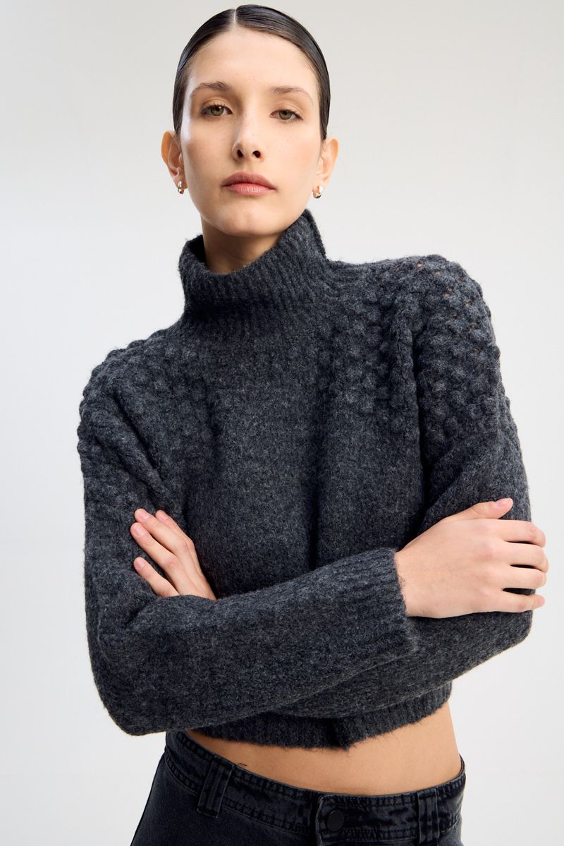 POLERA CROP SNOW