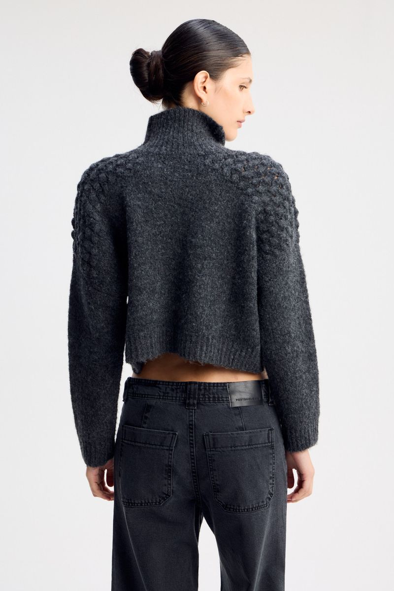 POLERA CROP SNOW