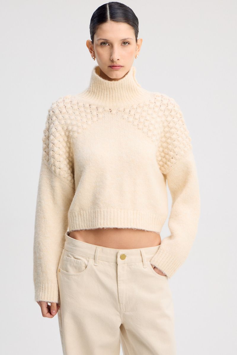 POLERA CROP SNOW