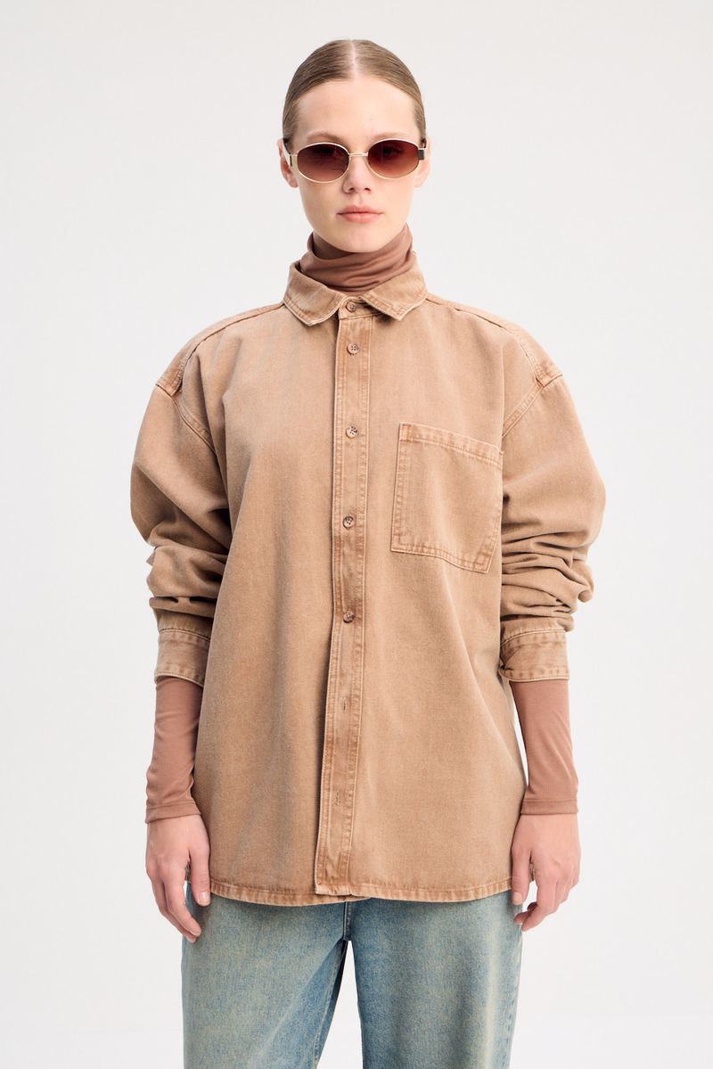 CAMISA OVER EARTHCOLORS