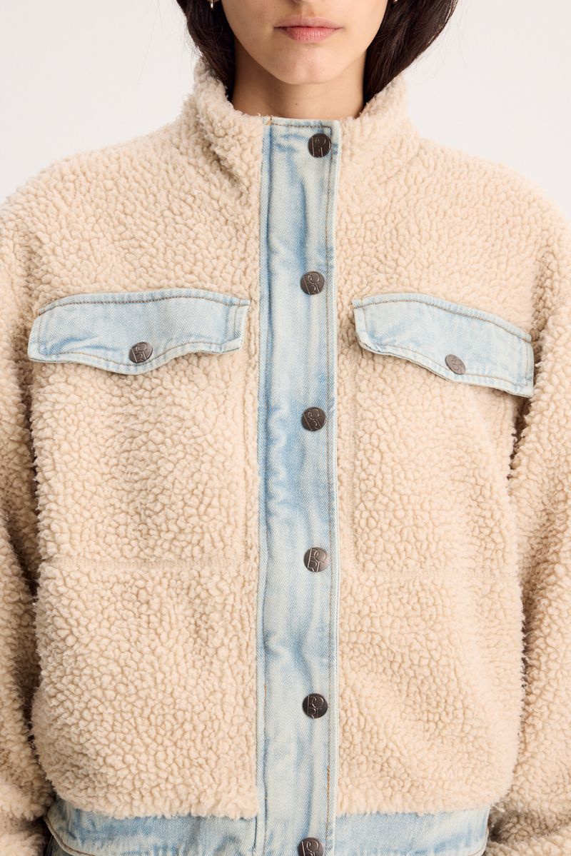 CAMPERA SHERPA DENIM
