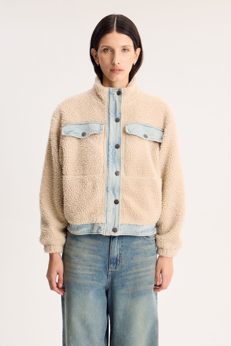 CAMPERA SHERPA DENIM