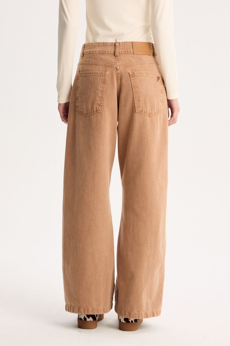 JEAN WIDE LEG EARTHCOLORS