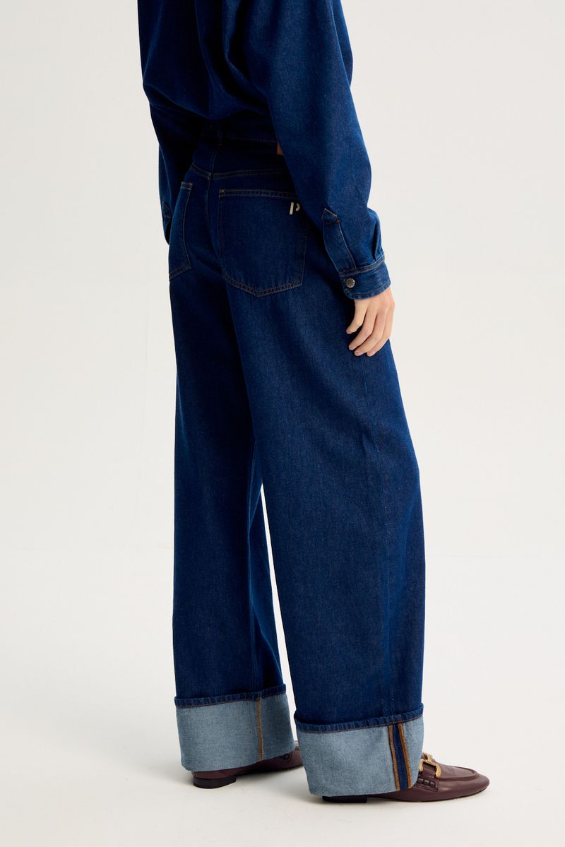 JEAN WIDE LEG MOSS