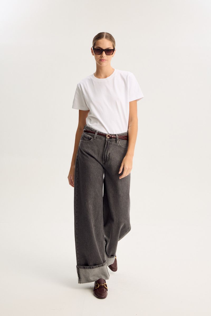 JEAN WIDE LEG MOSS