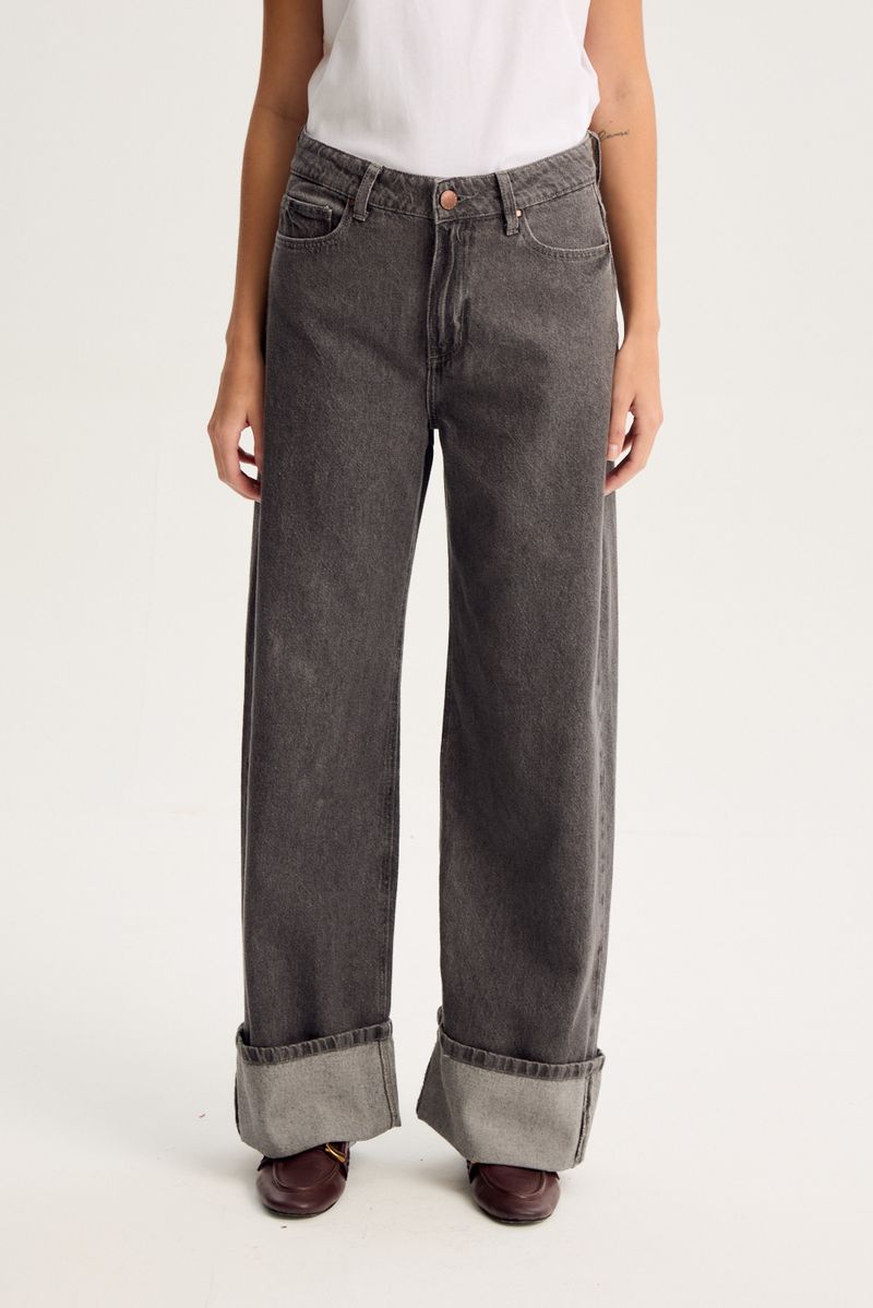 JEAN WIDE LEG MOSS
