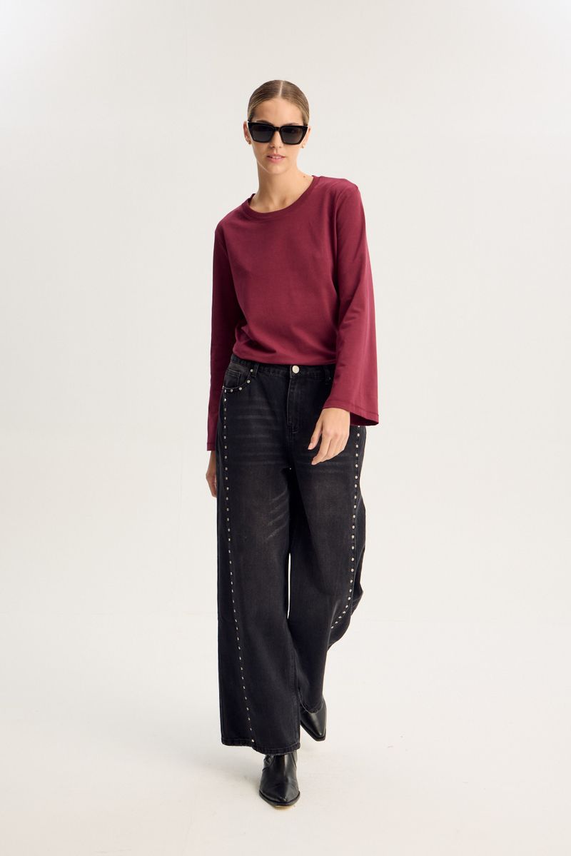 JEAN WIDE LEG FLASH