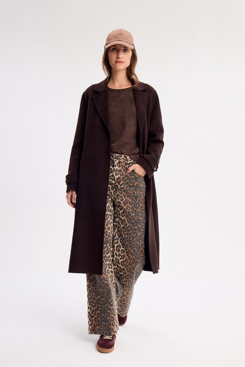 JEAN WIDE LEG ANIMAL