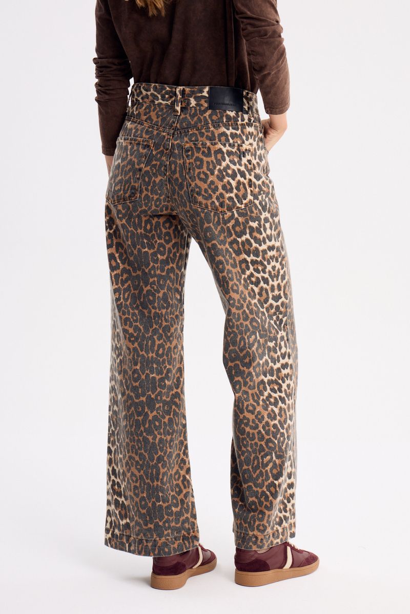 JEAN WIDE LEG ANIMAL