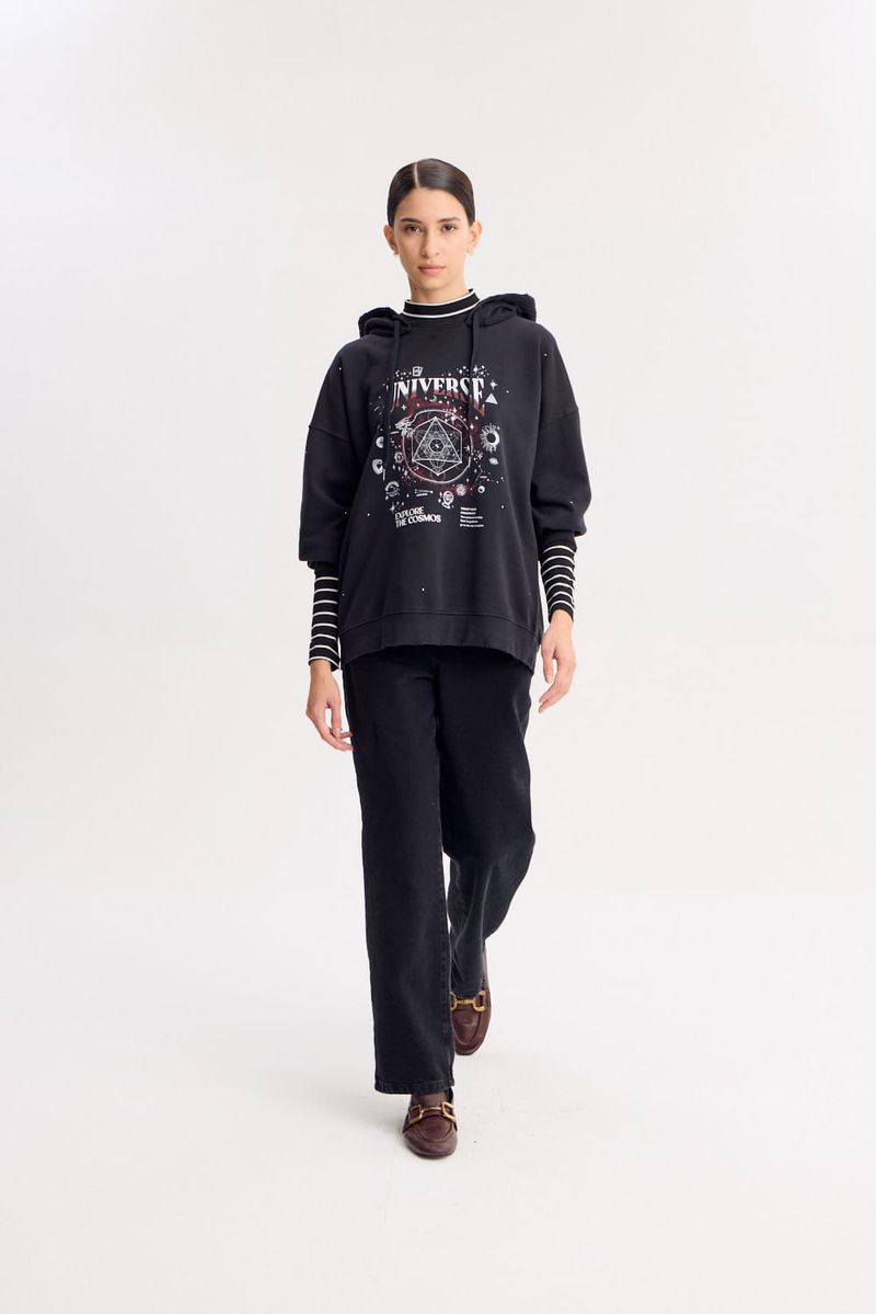 BUZO HOODIE STRASS
