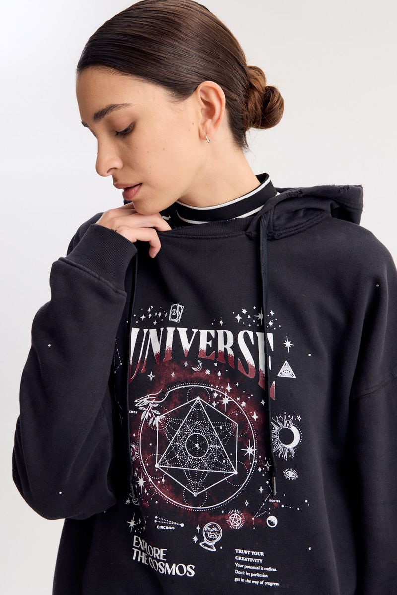 BUZO HOODIE STRASS