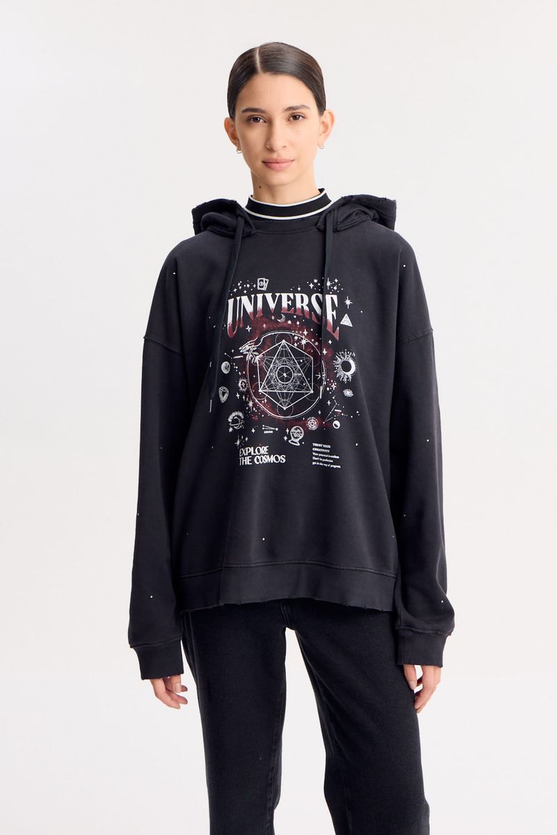 BUZO HOODIE STRASS