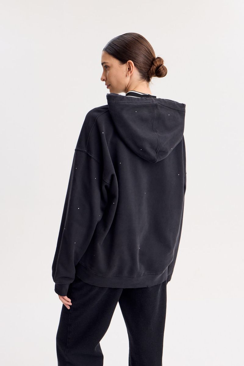 BUZO HOODIE STRASS
