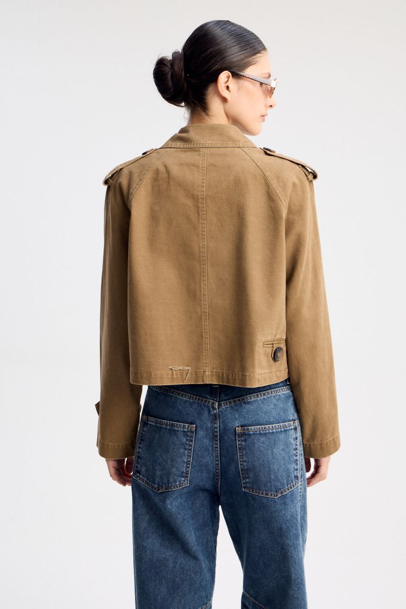 TRENCH CROP VINTAGE