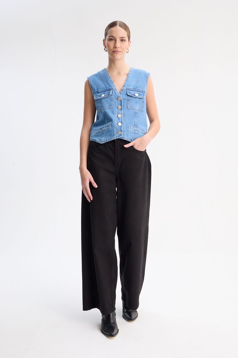 CHALECO DENIM SASTRERO
