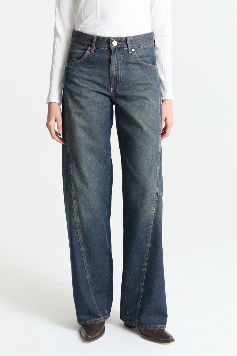 JEAN WIDE LEG CARGO READY