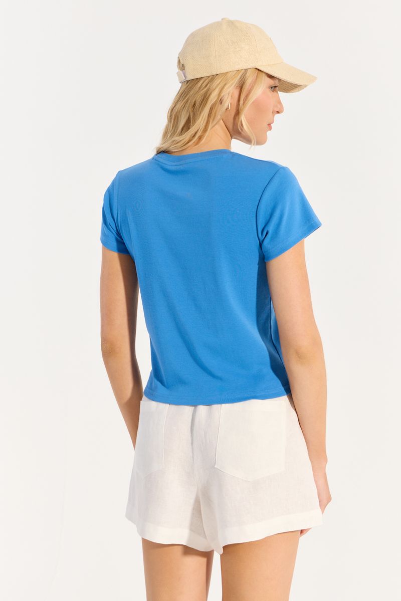 REMERA MINI ESCOTE REDONDO