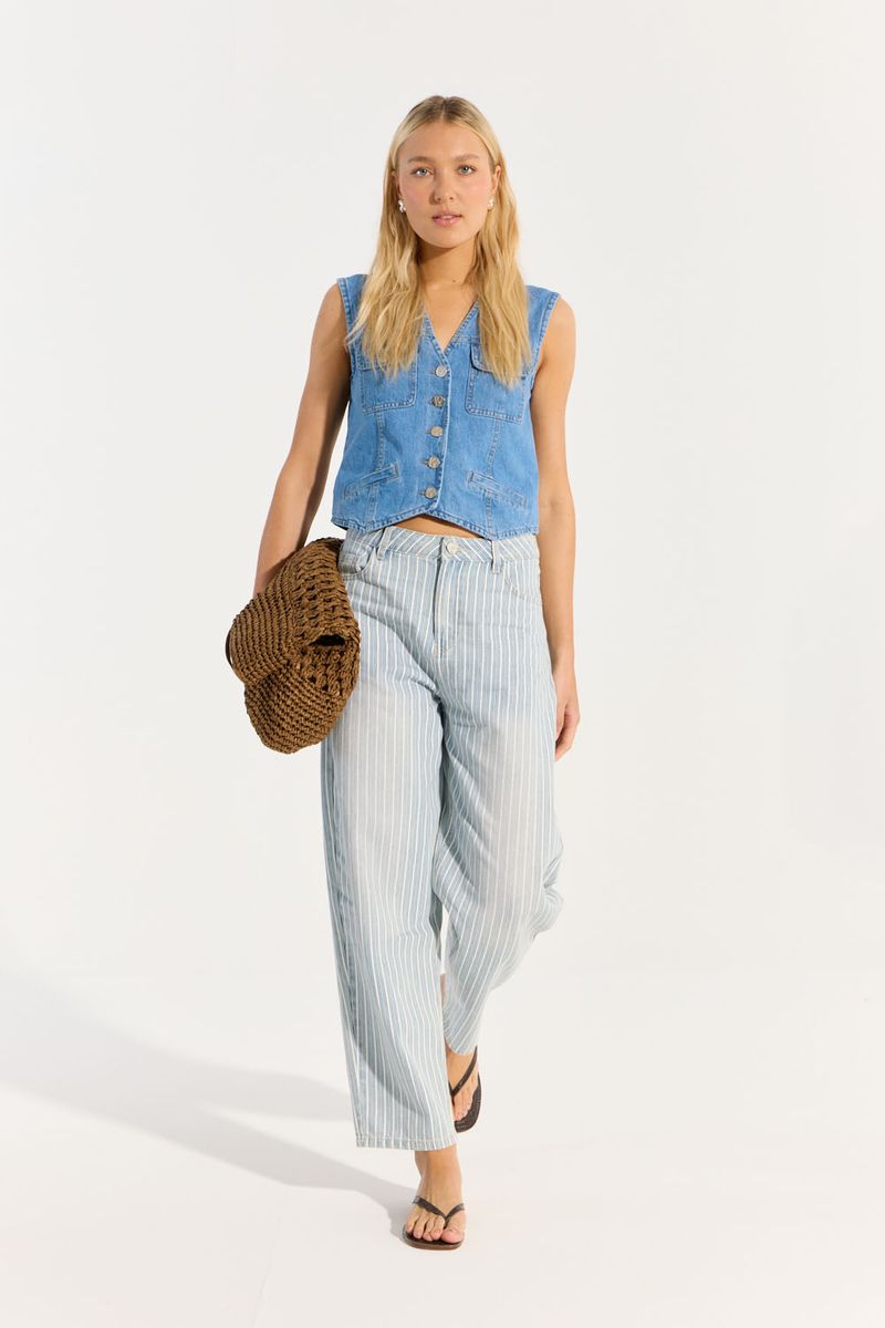 CHALECO DENIM SASTRERO