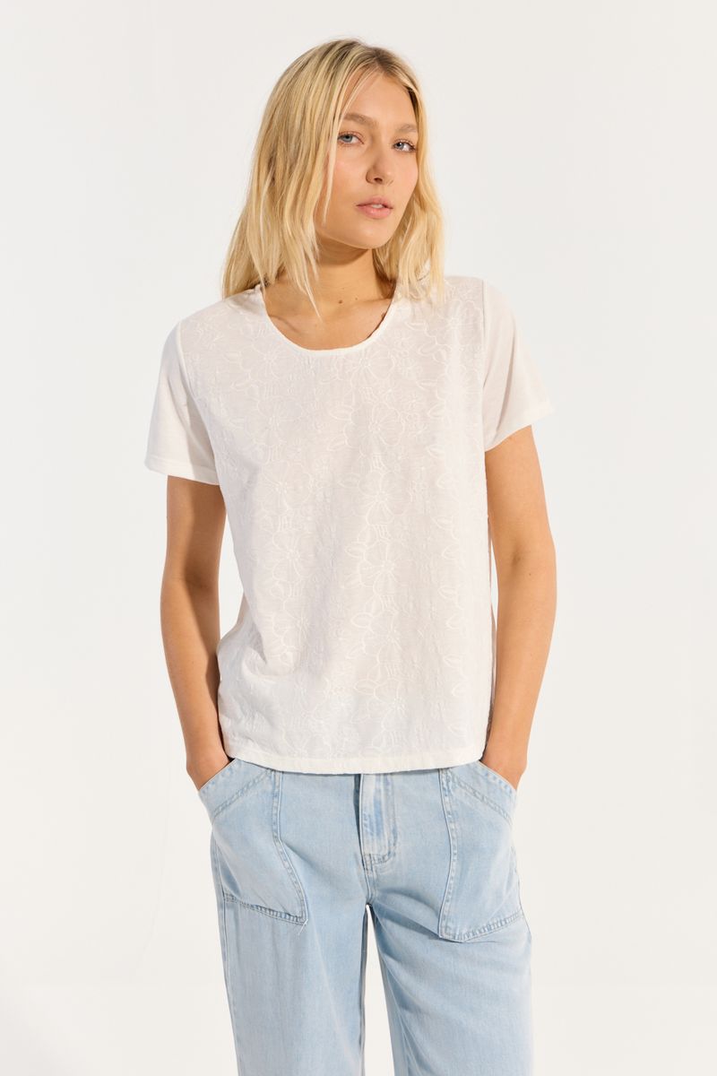REMERA BORDADA NEW ROMANTIC