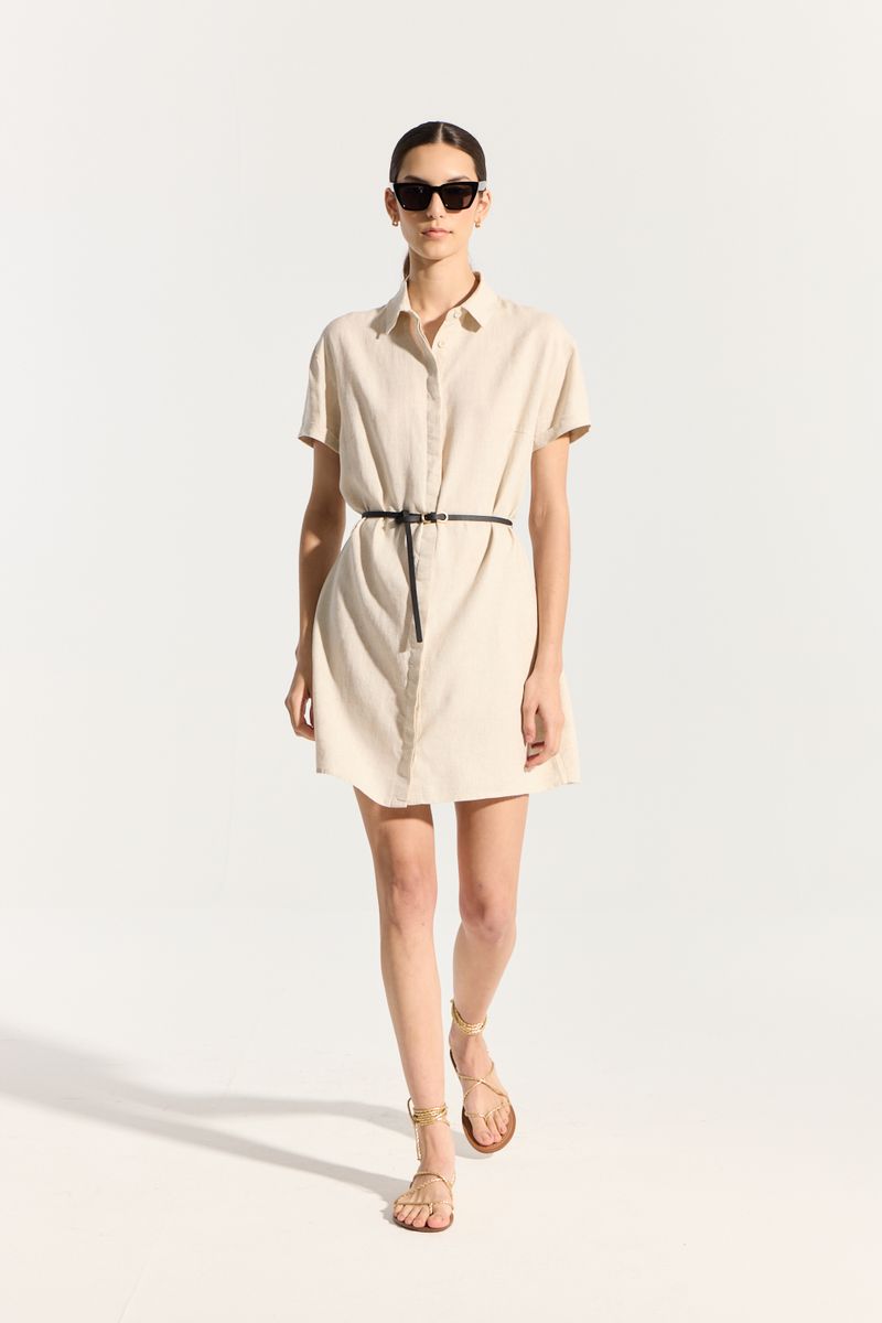 VESTIDO LINO CHEMISE TIJUCA