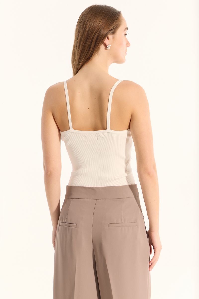 SWEATER TOP BRETELES BOW