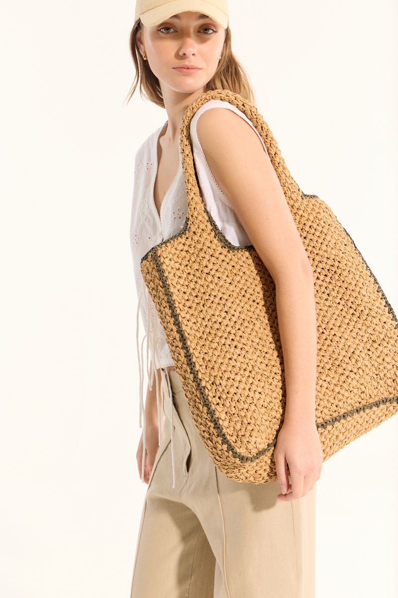 CARTERA RAFIA TROPEZ
