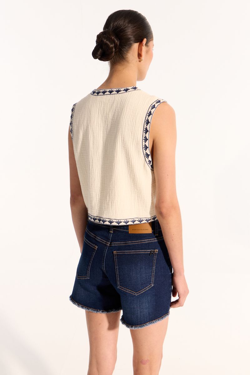 CHALECO BORDADO BOHO