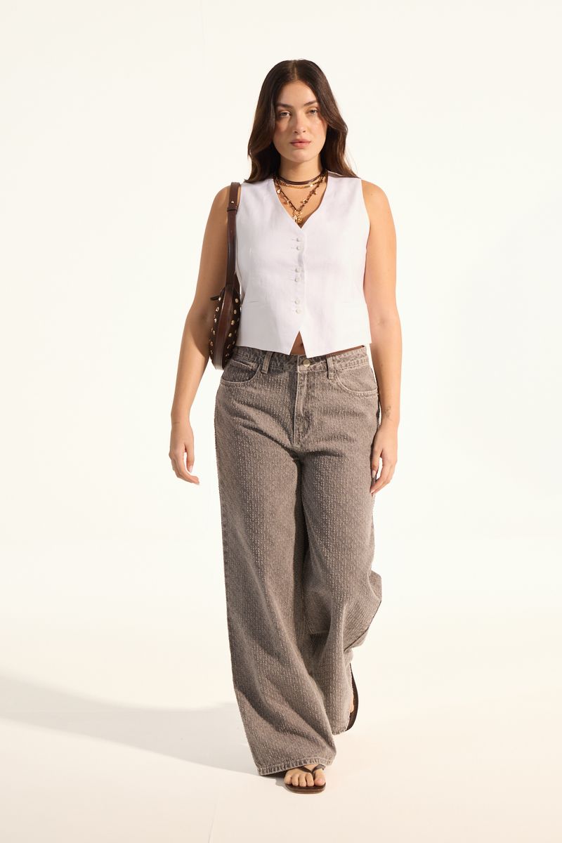 JEAN WIDE LEG OLIE